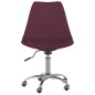 vidaXL Sillas de comedor giratorias 4 unidades tela morada