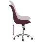vidaXL Sillas de comedor giratorias 4 unidades tela morada
