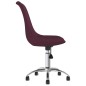 vidaXL Sillas de comedor giratorias 4 unidades tela morada