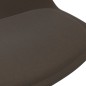 vidaXL Sillas de comedor giratorias 4 unidades tela marrón oscuro vidaXL Sillas de comedor giratorias 4 unidades tela marrón oscuro