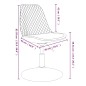 vidaXL Silla de comedor giratoria 6 uds terciopelo marrón vidaXL Silla de comedor giratoria 6 uds terciopelo marrón