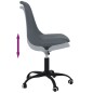 vidaXL Sillas de comedor giratorias 6 unidades tela gris oscuro vidaXL Sillas de comedor giratorias 6 unidades tela gris oscuro
