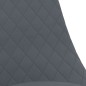 vidaXL Sillas de comedor giratorias 6 unidades tela gris oscuro vidaXL Sillas de comedor giratorias 6 unidades tela gris oscuro