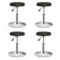 vidaXL Sillas de comedor 4 unidades cuero sintético negro vidaXL Sillas de comedor 4 unidades cuero sintético negro