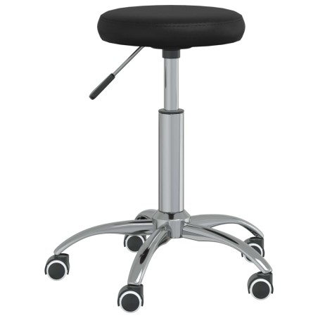 vidaXL Silla de comedor cuero sintético negra