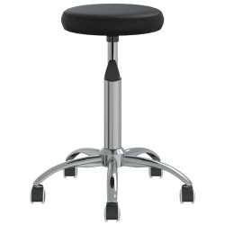 vidaXL Silla de comedor cuero sintético negra