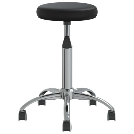 vidaXL Silla de comedor cuero sintético negra