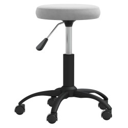 vidaXL Silla de comedor de terciopelo verde claro