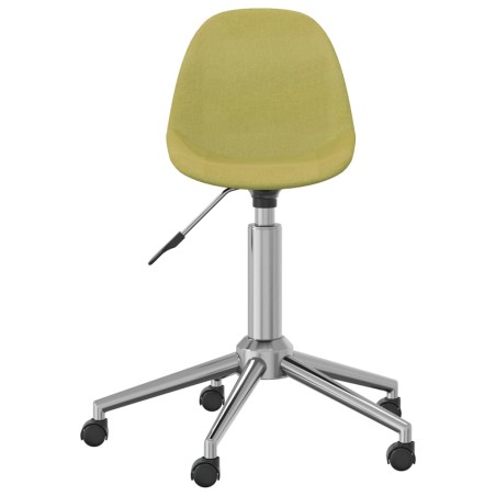 vidaXL Sillas de comedor giratorias 4 unidades tela verde