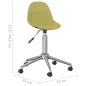 vidaXL Sillas de comedor giratorias 4 unidades tela verde vidaXL Sillas de comedor giratorias 4 unidades tela verde