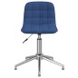 vidaXL Sillas de comedor giratorias 4 unidades tela azul vidaXL Sillas de comedor giratorias 4 unidades tela azul