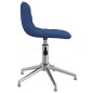 vidaXL Sillas de comedor giratorias 4 unidades tela azul vidaXL Sillas de comedor giratorias 4 unidades tela azul