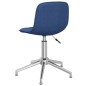 vidaXL Sillas de comedor giratorias 4 unidades tela azul vidaXL Sillas de comedor giratorias 4 unidades tela azul