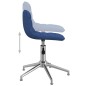 vidaXL Sillas de comedor giratorias 4 unidades tela azul vidaXL Sillas de comedor giratorias 4 unidades tela azul