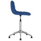 vidaXL Sillas de comedor giratorias 4 unidades tela azul vidaXL Sillas de comedor giratorias 4 unidades tela azul