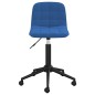 vidaXL Sillas de comedor giratorias 4 uds terciopelo azul