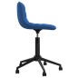 vidaXL Sillas de comedor giratorias 4 uds terciopelo azul