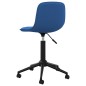 vidaXL Sillas de comedor giratorias 4 uds terciopelo azul
