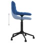 vidaXL Sillas de comedor giratorias 4 uds terciopelo azul