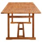 vidaXL Set de comedor para jardín 9 piezas madera maciza de acacia vidaXL Set de comedor para jardín 9 piezas madera maciza de acacia