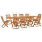 vidaXL Set de comedor para jardín 11 piezas madera maciza de acacia vidaXL Set de comedor para jardín 11 piezas madera maciza de acacia