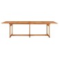 vidaXL Set de comedor para jardín 11 piezas madera maciza de acacia vidaXL Set de comedor para jardín 11 piezas madera maciza de acacia