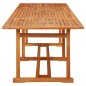 vidaXL Set de comedor para jardín 11 piezas madera maciza de acacia vidaXL Set de comedor para jardín 11 piezas madera maciza de acacia