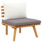 vidaXL Muebles de jardín 6 piezas con cojines madera maciza de acacia vidaXL Muebles de jardín 6 piezas con cojines madera maciza de acacia