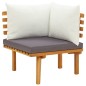 vidaXL Muebles de jardín 6 piezas con cojines madera maciza de acacia vidaXL Muebles de jardín 6 piezas con cojines madera maciza de acacia