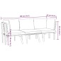 vidaXL Muebles de jardín 3 piezas con cojines madera maciza de acacia vidaXL Muebles de jardín 3 piezas con cojines madera maciza de acacia