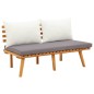 vidaXL Muebles de jardín 5 piezas con cojines madera maciza de acacia vidaXL Muebles de jardín 5 piezas con cojines madera maciza de acacia