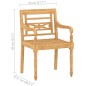 vidaXL Set de muebles de jardín 4 piezas madera maciza de teca vidaXL Set de muebles de jardín 4 piezas madera maciza de teca