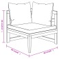 vidaXL Muebles de jardín 3 pzas con cojines crema madera de acacia vidaXL Muebles de jardín 3 pzas con cojines crema madera de acacia