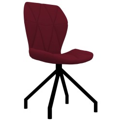 vidaXL Sillas de comedor 6 unidades cuero sintético rojo