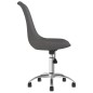 vidaXL Sillas de comedor giratorias 4 unidades tela gris oscuro vidaXL Sillas de comedor giratorias 4 unidades tela gris oscuro