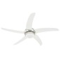 vidaXL Ventilador de techo adornado con lámpara 128 cm blanco vidaXL Ventilador de techo adornado con lámpara 128 cm blanco