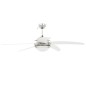 vidaXL Ventilador de techo adornado con lámpara 128 cm blanco vidaXL Ventilador de techo adornado con lámpara 128 cm blanco