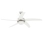 vidaXL Ventilador de techo adornado con lámpara 128 cm blanco vidaXL Ventilador de techo adornado con lámpara 128 cm blanco