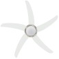 vidaXL Ventilador de techo adornado con lámpara 128 cm blanco vidaXL Ventilador de techo adornado con lámpara 128 cm blanco