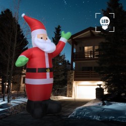 vidaXL Papá Noel inflable con luces LED IP20 600 cm XXL  
