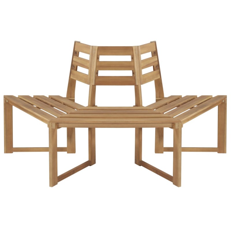 vidaXL Banco de árbol semi-hexagonal 160 cm madera maciza de acacia vidaXL Banco de árbol semi-hexagonal 160 cm madera maciza de acacia