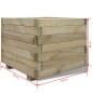 vidaXL Arriate cuadrado madera 50x50x40 cm vidaXL Arriate cuadrado madera 50x50x40 cm