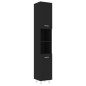 vidaXL Armario de baño madera contrachapada negro 30x30x179 cm vidaXL Armario de baño madera contrachapada negro 30x30x179 cm