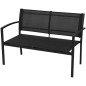 vidaXL Set de muebles de jardín 4 piezas textilene negro vidaXL Set de muebles de jardín 4 piezas textilene negro
