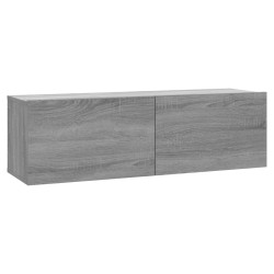 vidaXL Mueble para TV madera contrachapada gris Sonoma 100x30x30 cm