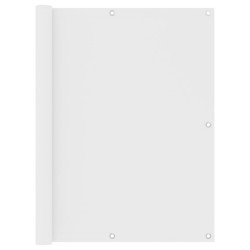 vidaXL Toldo para balcón tela oxford blanco 120x500 cm