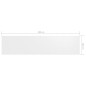 vidaXL Toldo para balcón tela oxford blanco 120x500 cm