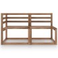 vidaXL Set de muebles de jardín 2 pzas madera pino impregnada marrón vidaXL Set de muebles de jardín 2 pzas madera pino impregnada marrón