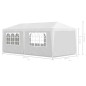 vidaXL Carpa para fiestas blanco 3x6 m vidaXL Carpa para fiestas blanco 3x6 m