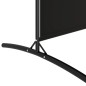 vidaXL Biombo divisor de 4 paneles de tela negro 346x180 cm vidaXL Biombo divisor de 4 paneles de tela negro 346x180 cm